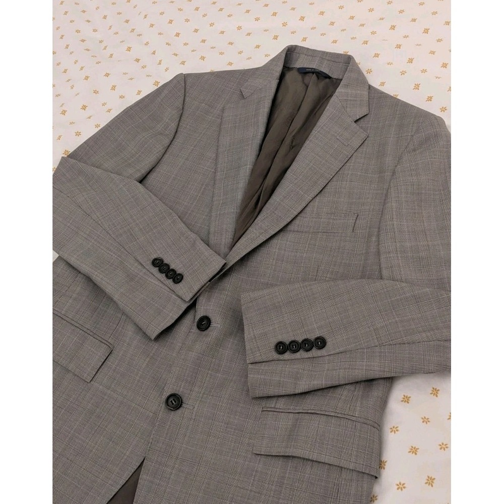 Brooks Brothers Blazer 40S Regent Saxxon Wool Makers Merchants USA Glen Check